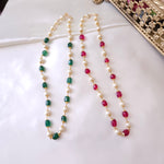 Handmade beaded layered bead necklace