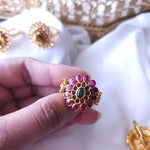 Nakshi goldplated adjustable ring