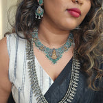 Alicia dualtone necklace set