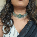Achyutha Kemp choker necklace set