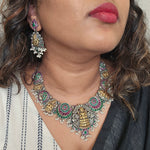 Alicia dualtone necklace set