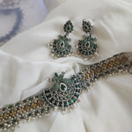 Achyutha Kemp choker necklace set