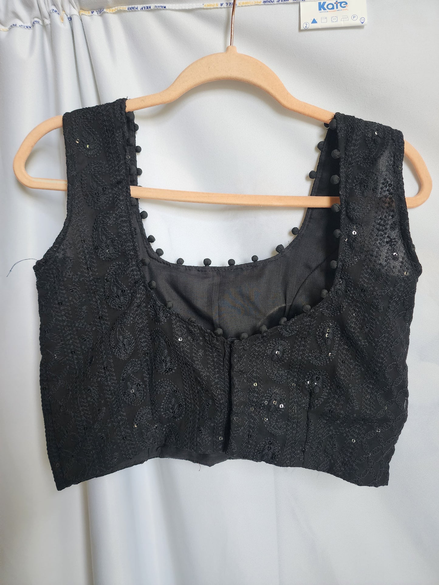 Chikankari crop top blouse