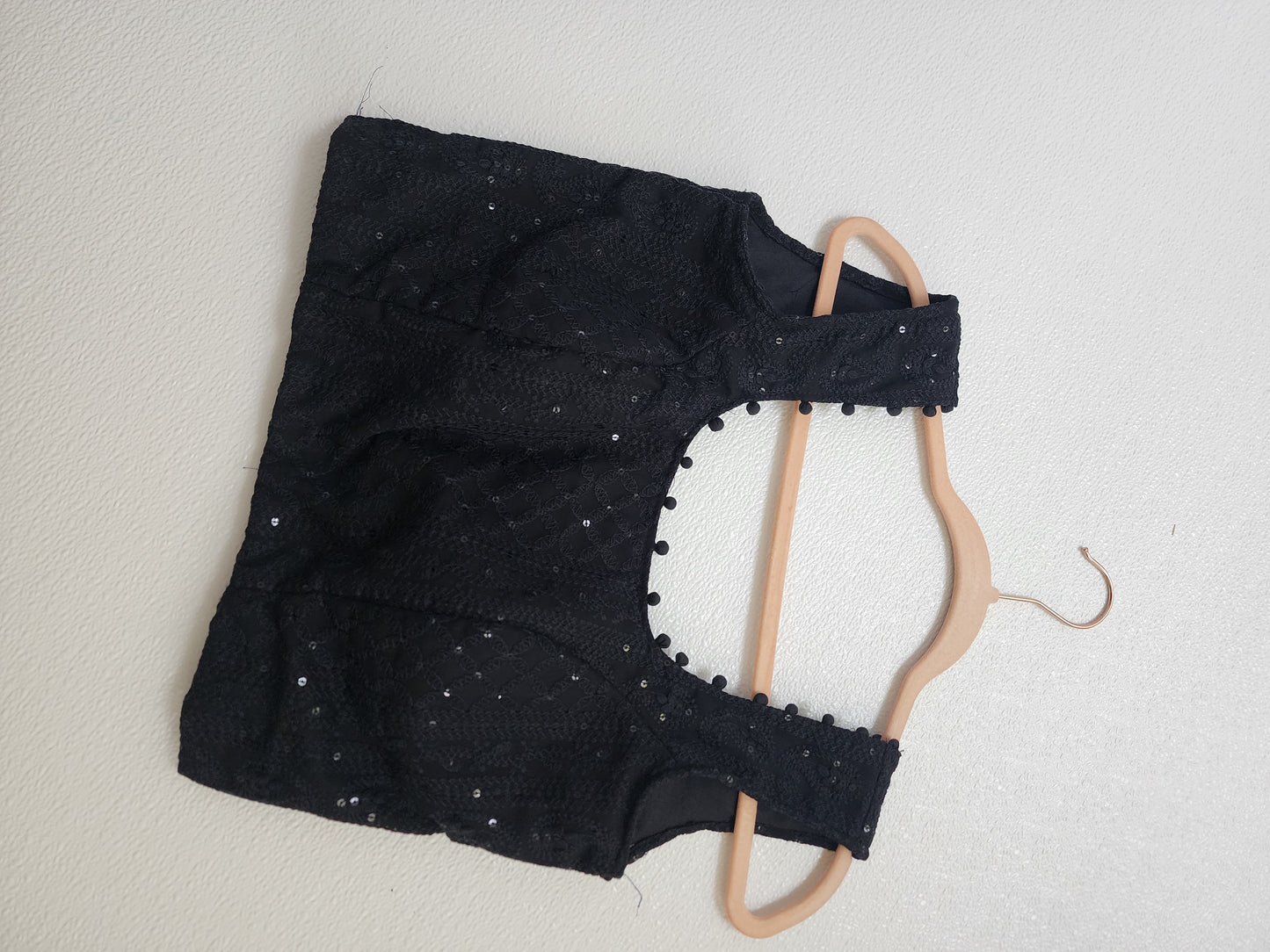 Chikankari crop top blouse