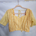 Georgette chikankari blouse