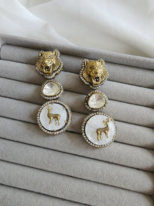 Hasika sabyasachi inspired polki earrings