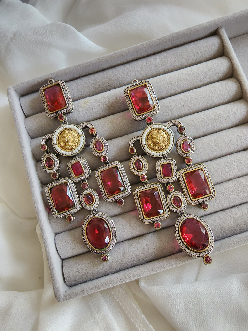 Arava cz polki earrings