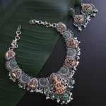 Alicia dualtone necklace set