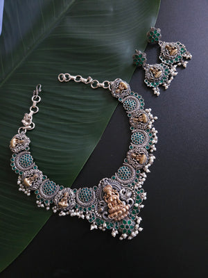 Alicia dualtone necklace set