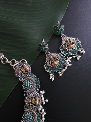 Alicia dualtone necklace set