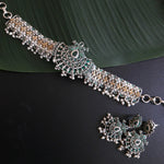 Achyutha Kemp choker necklace set