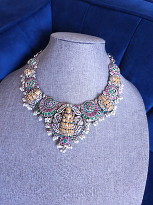 Alicia dualtone necklace set