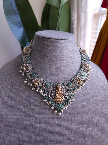 Alicia dualtone necklace set