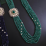 Handmade beaded layered bead necklace