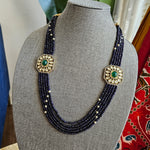 Handmade beaded layered bead necklace