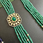 Handmade beaded layered bead necklace