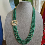 Handmade beaded layered bead necklace