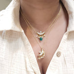 Aarvi pachi kundan necklace