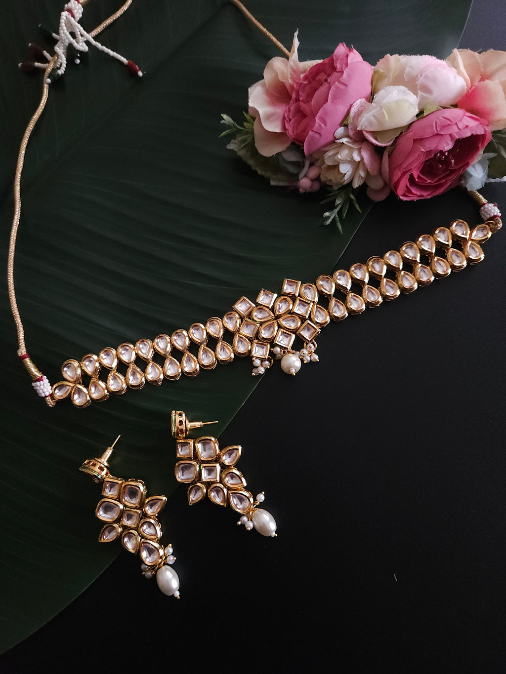 Arva kundan necklace set