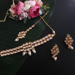 Aashwi kundan meenakari necklace set