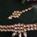 Aashwi kundan meenakari necklace set