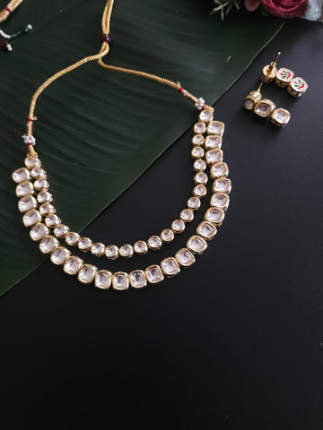 Arva kundan necklace set