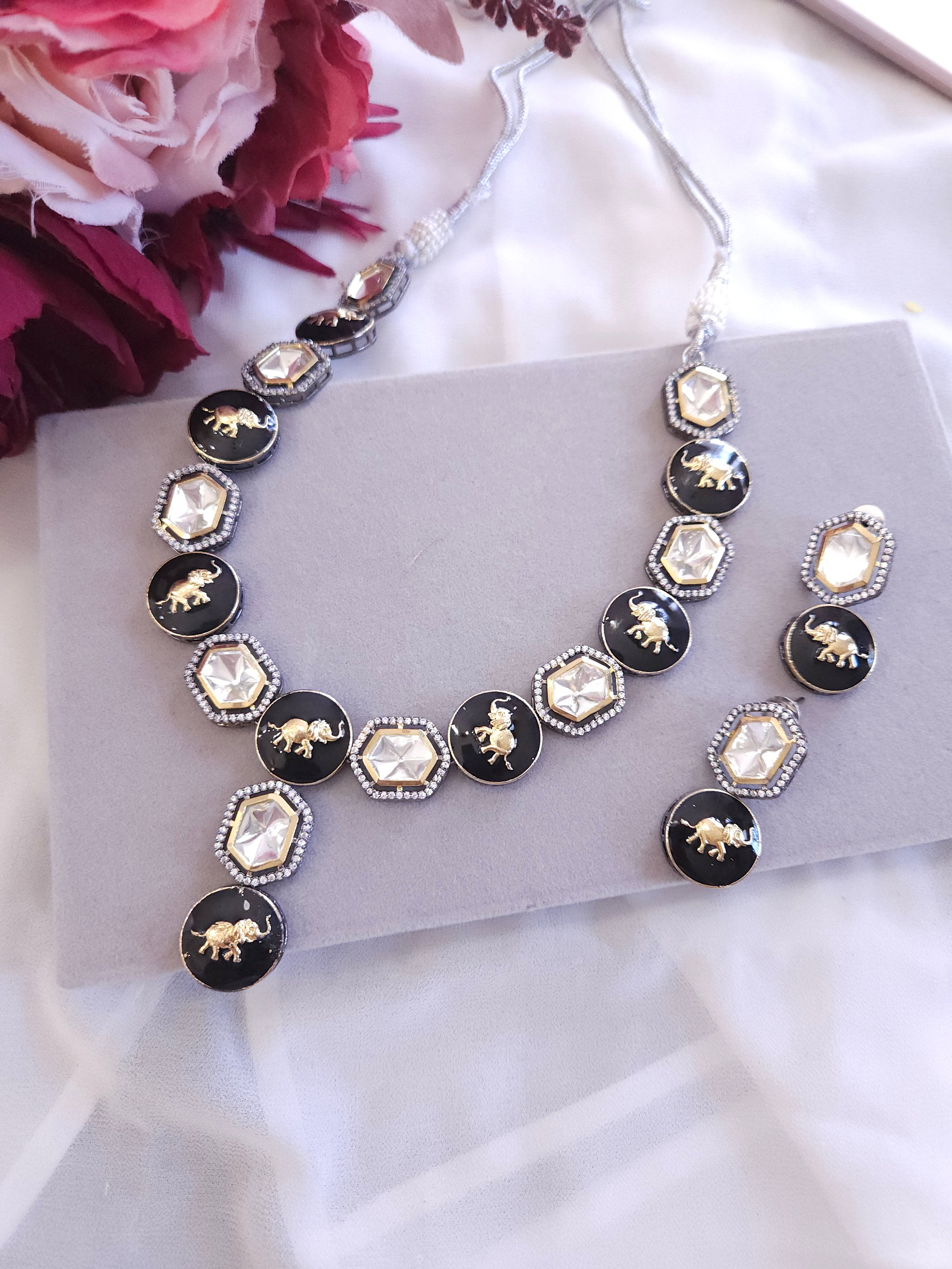 Laya sabyasachi inspired contemporary necklace set