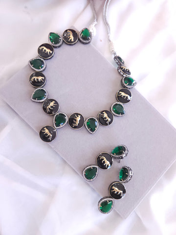 Laya sabyasachi inspired contemporary necklace set