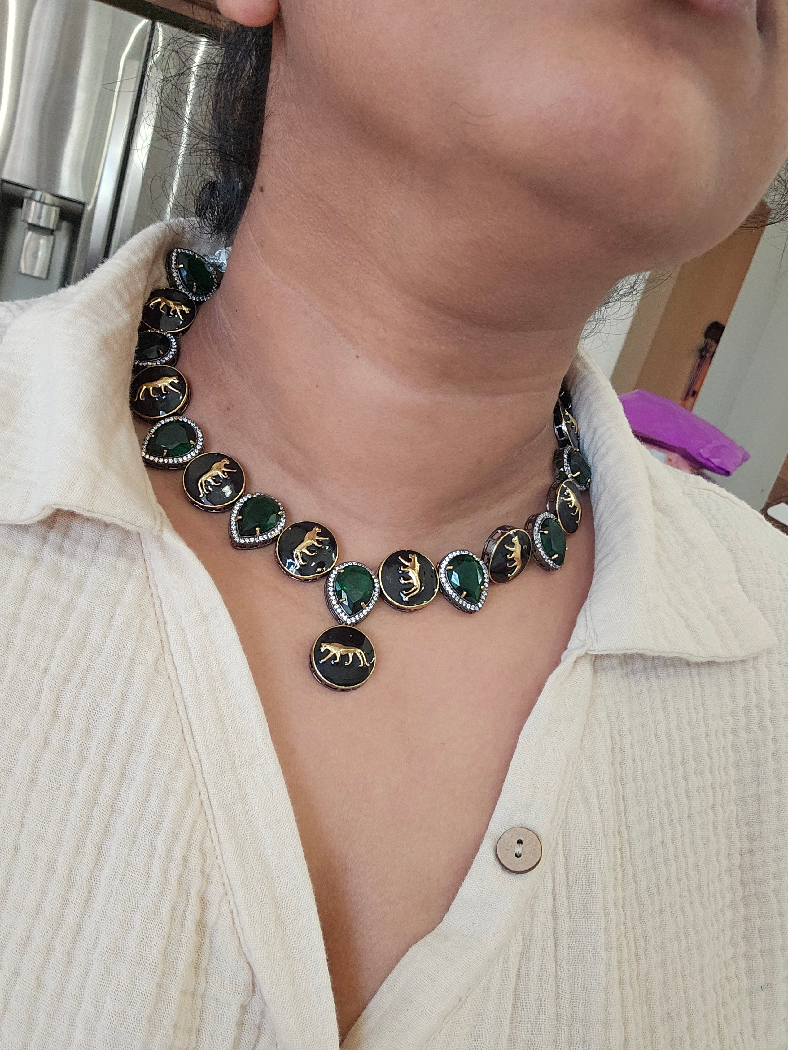 Laya sabyasachi inspired contemporary necklace set