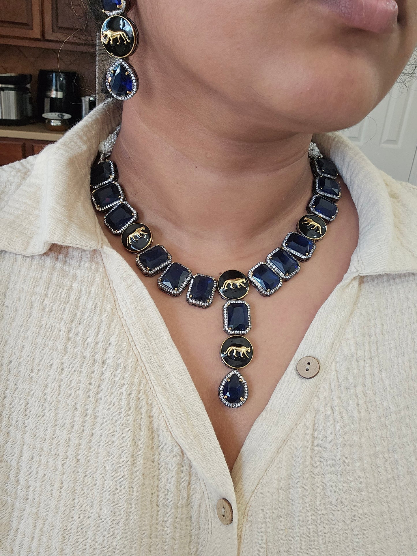 Laya sabyasachi inspired contemporary necklace set