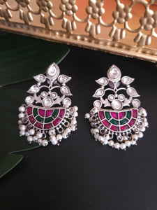 Anugna kemp silver alike earrings