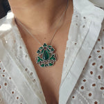Lotus contemporary necklace set