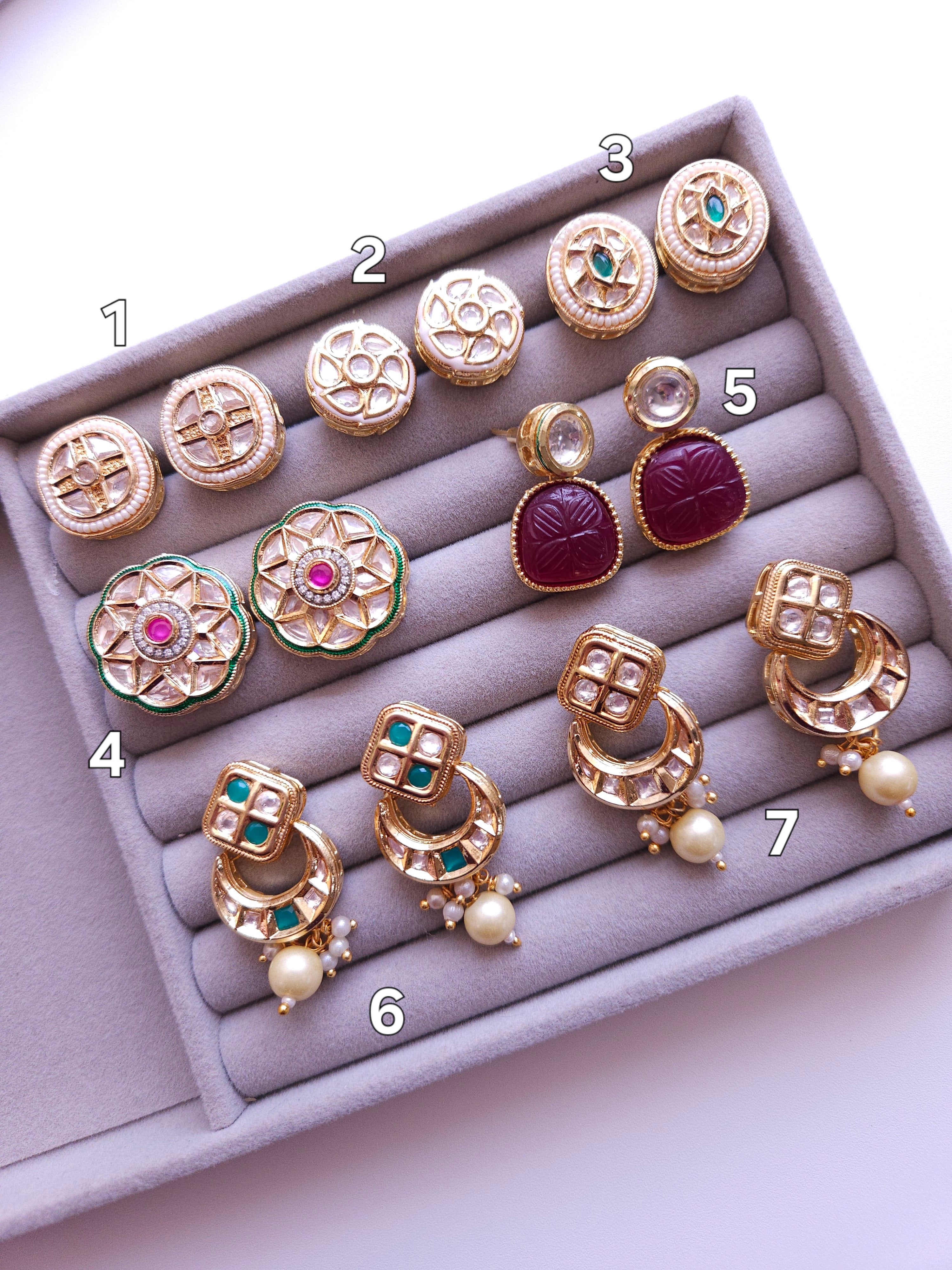 Akshaya stud earrings collection