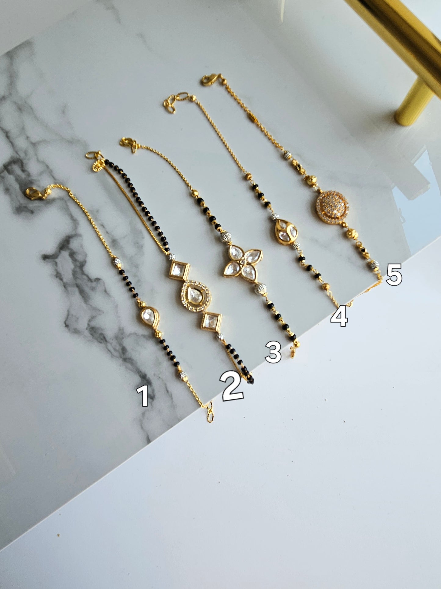 Black bead bracelets