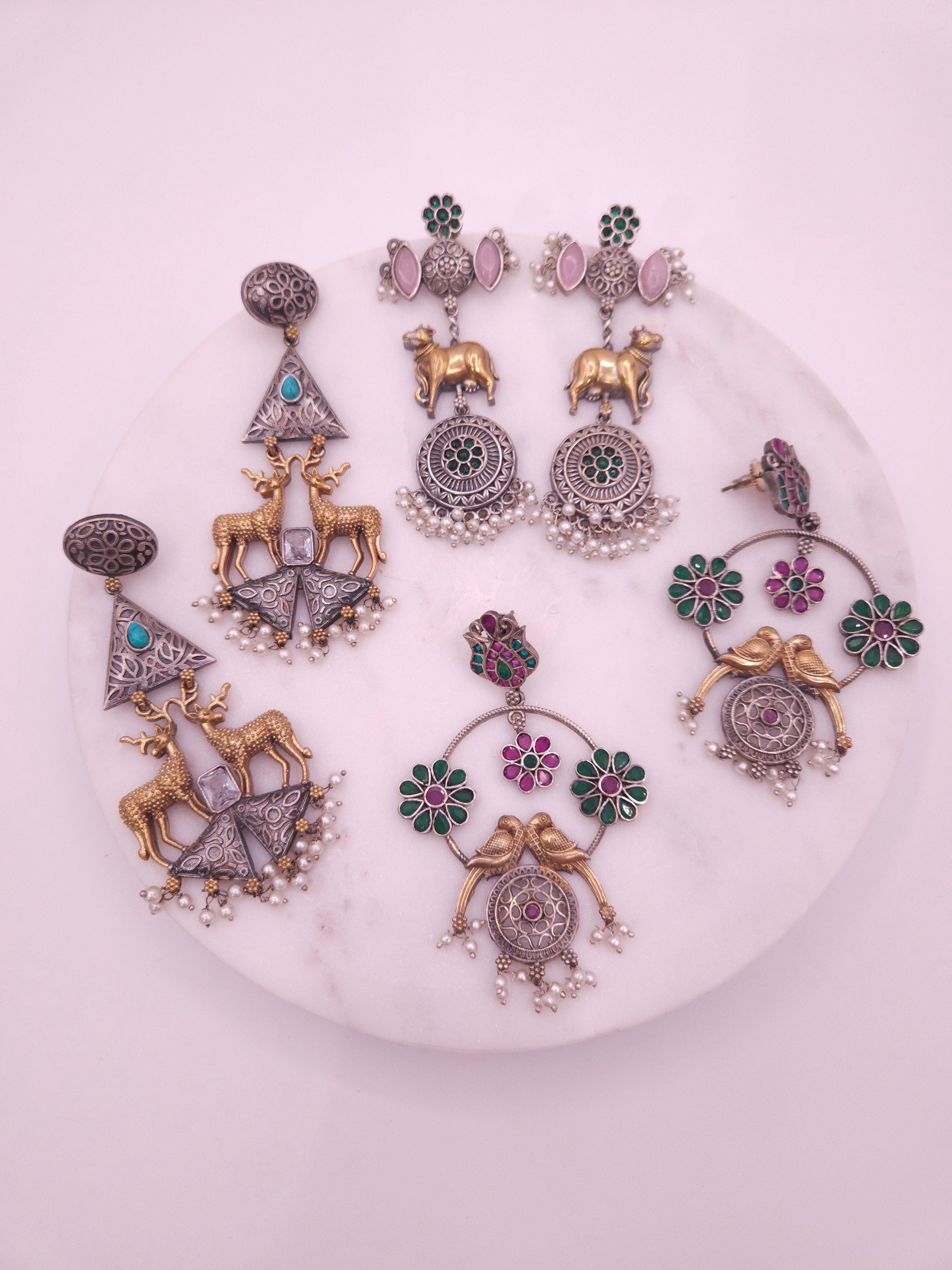 Avia silver alike fusion earrings collection