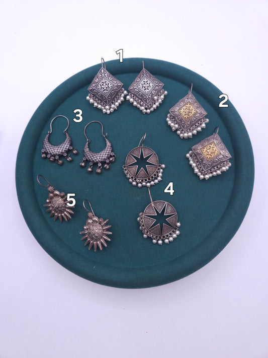 Aditya hook silver alike earrings collection