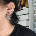 Unique silver alike earrings COLLECTION