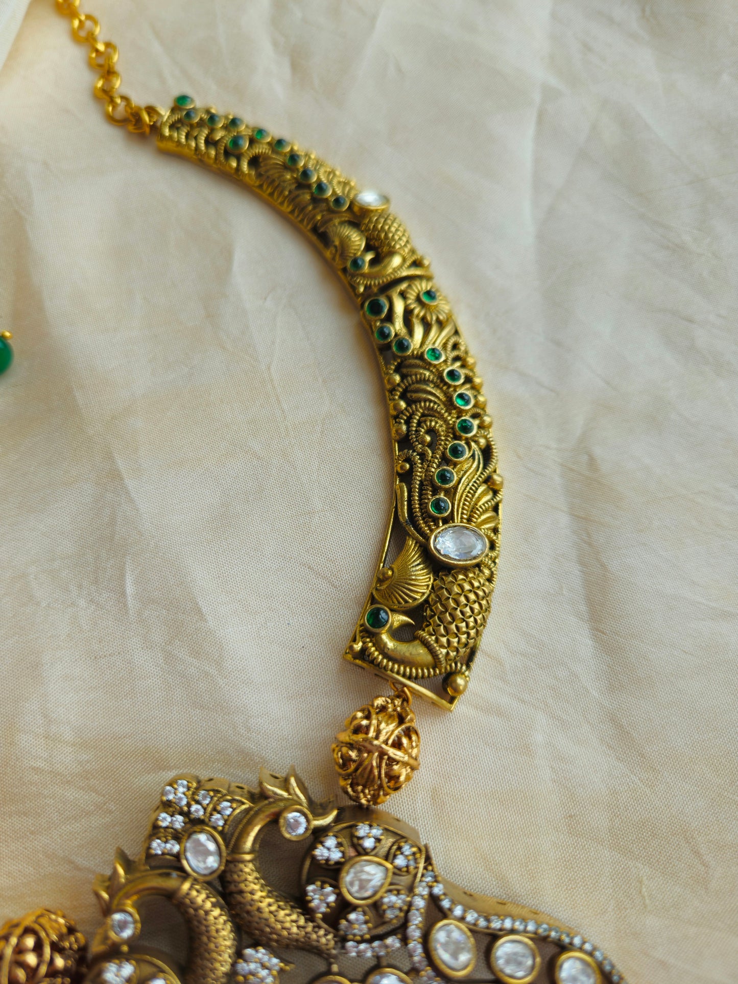 Victorian polki  hasli necklace with earrings