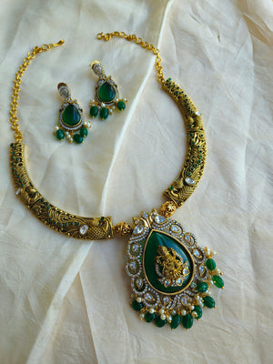 Victorian polki  hasli necklace with earrings
