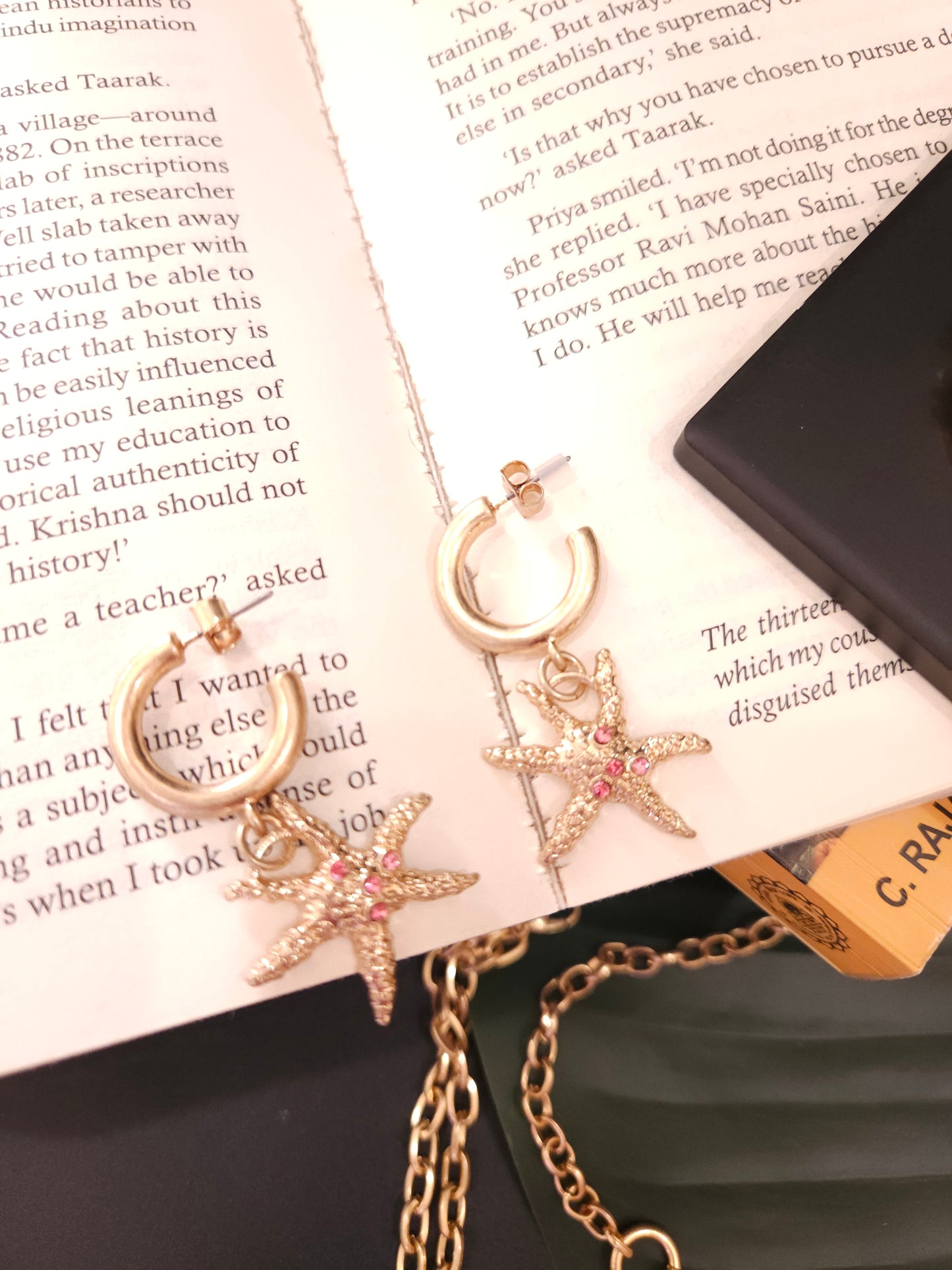 Starfish contemporary earrings