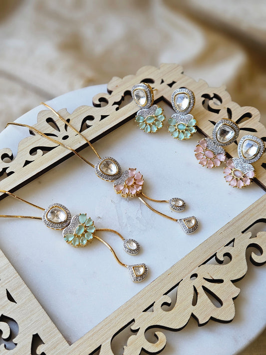 Polki necklace set