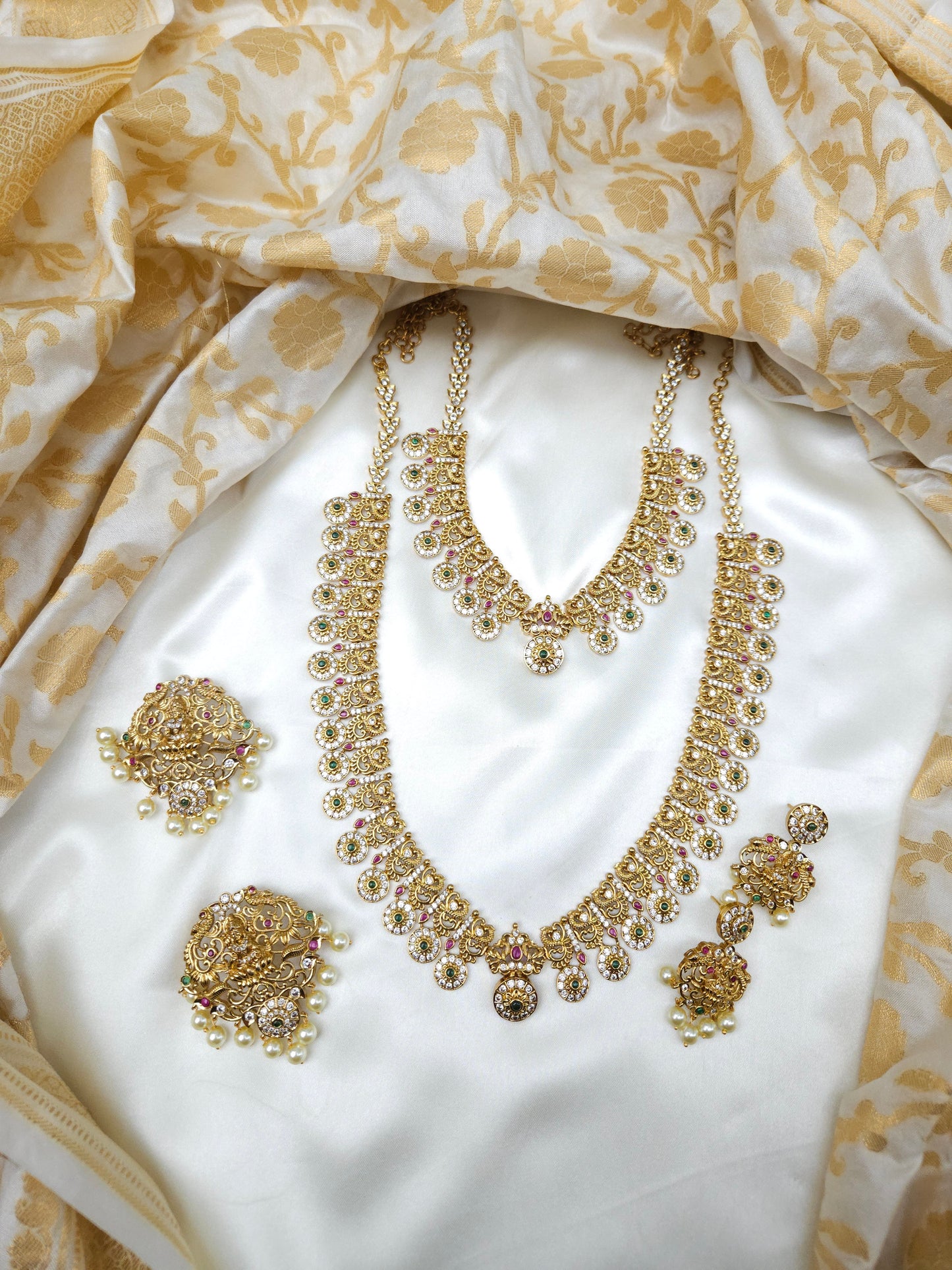 Sarya designer gold plated necklace set