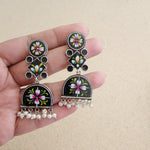 Kinnara Handpainted earrings