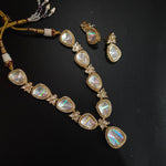 Victorian polki necklace with earrings