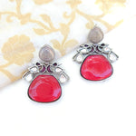 Aditya  silver alike earrings