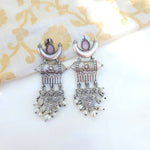 Aditya silver alike earrings