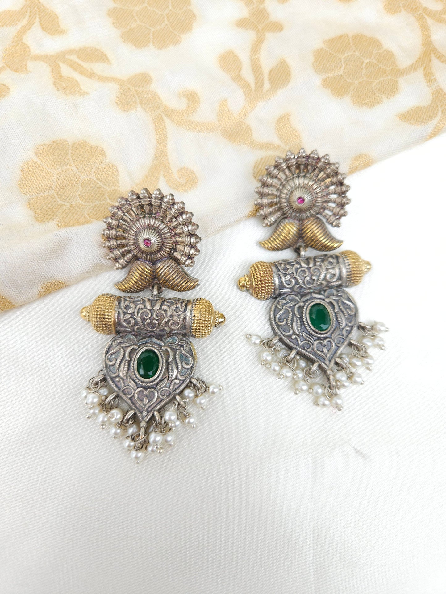 Anthara dualtone earrings