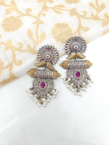 Anthara dualtone earrings