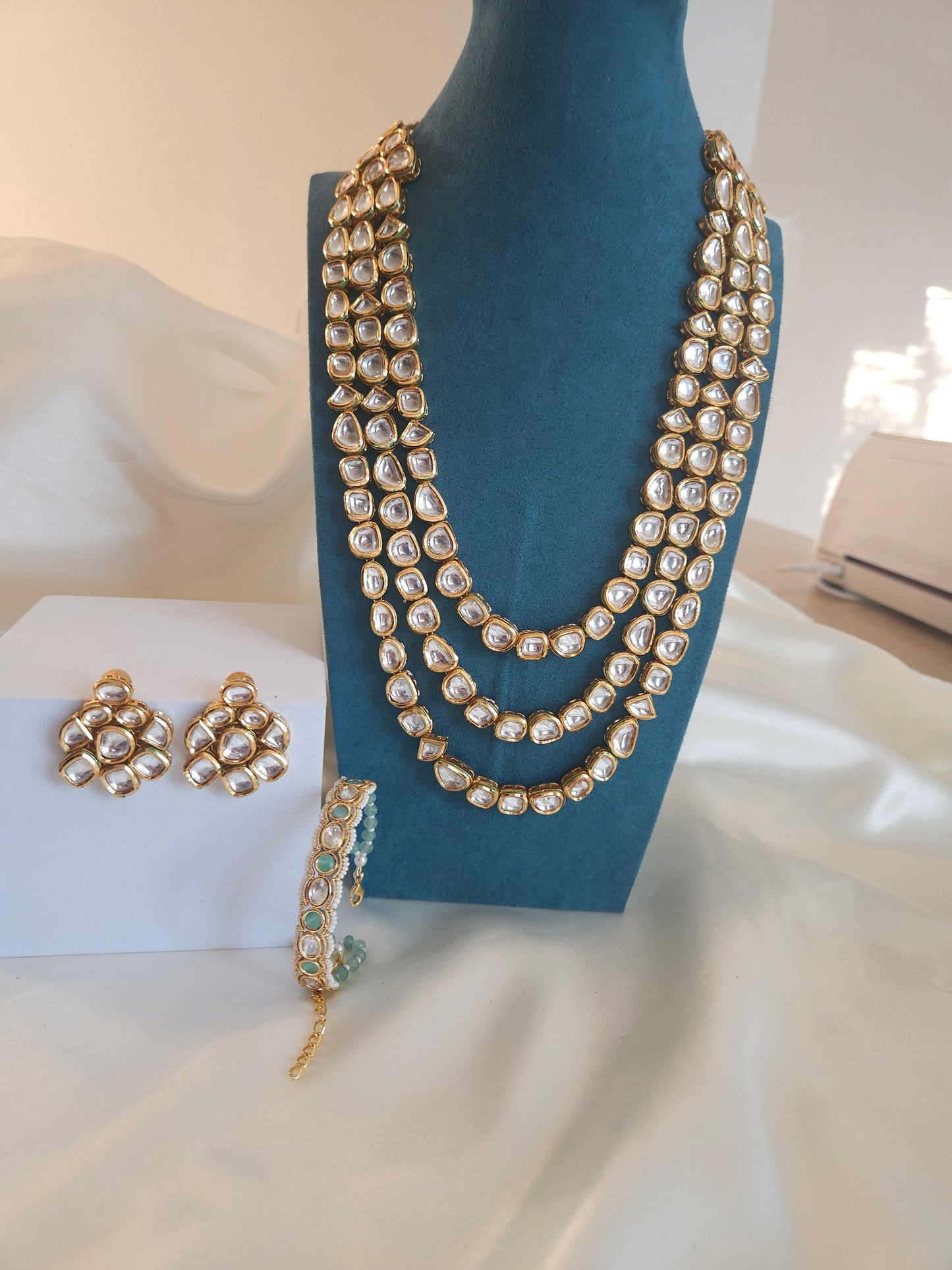 Ridhi polki kundan necklace set