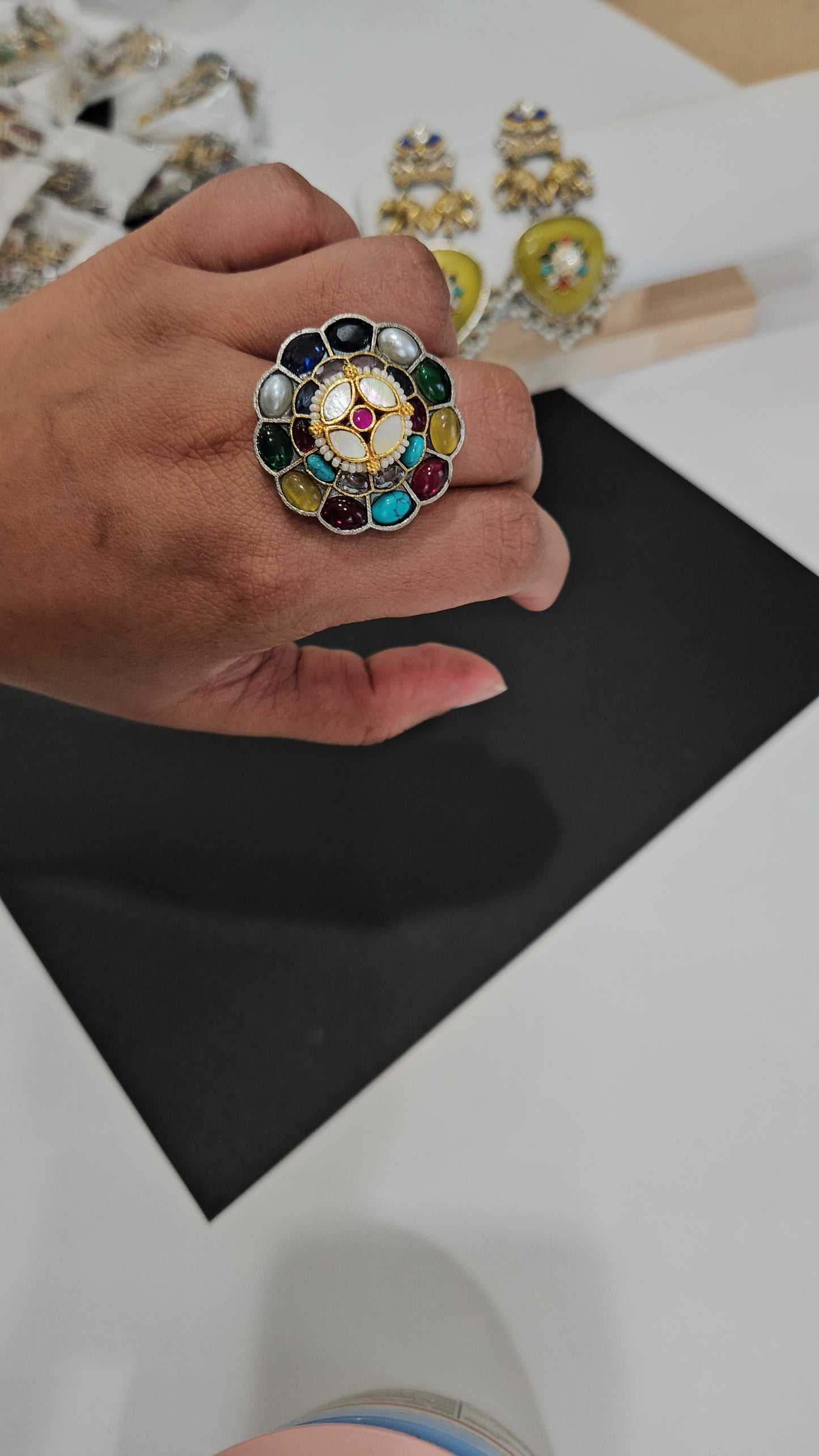 Kranthi silver alike ring
